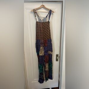 Psychedelic Patchwork Overalls 100% Cotton